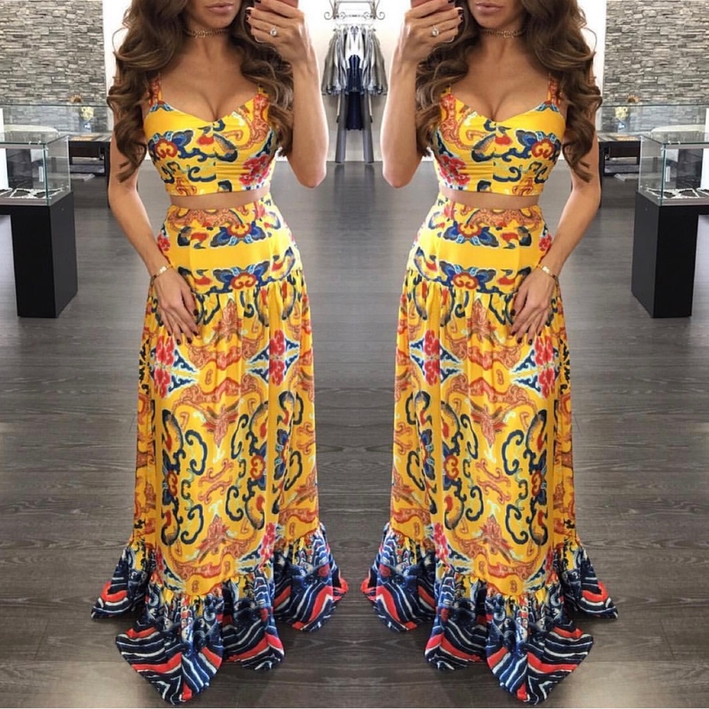 Two piece set skirt spring summer #summer#spring#stagecoach